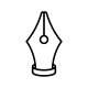 Calligraphy Line Icon
