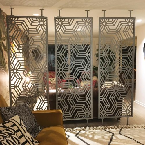 private client laser cut framed room dividers 4